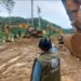 Alat berat di tambang ilegal Nabire.(Foto: Humas Kemenhut)