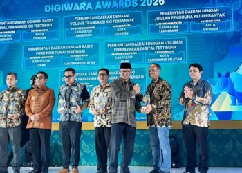 bank bjb menerima penghargaan Digiwara.(Foto: Istimewa)
