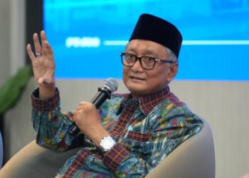 Menteri Pekerjaan Umum Dody Hanggodo menjelaskan progres jalan tol jakarta-serpong.(Foto: Humas Kementerian PU)