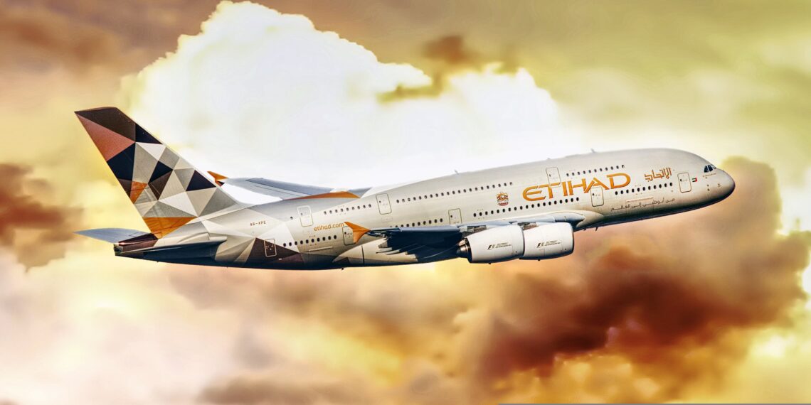 Pesawat terbang Etihad.(Pexels)