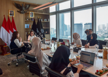 Wamenekraf Irene Umar menerima audiensi PT Benih Kreasi Indonesia di Kantor Kementerian Ekraf, Jakarta, Senin 11 Mei 2026.(Dok. Biro Komunikasi Kementerian Ekonomi Kreatif/Badan Ekonomi Kreatif.)