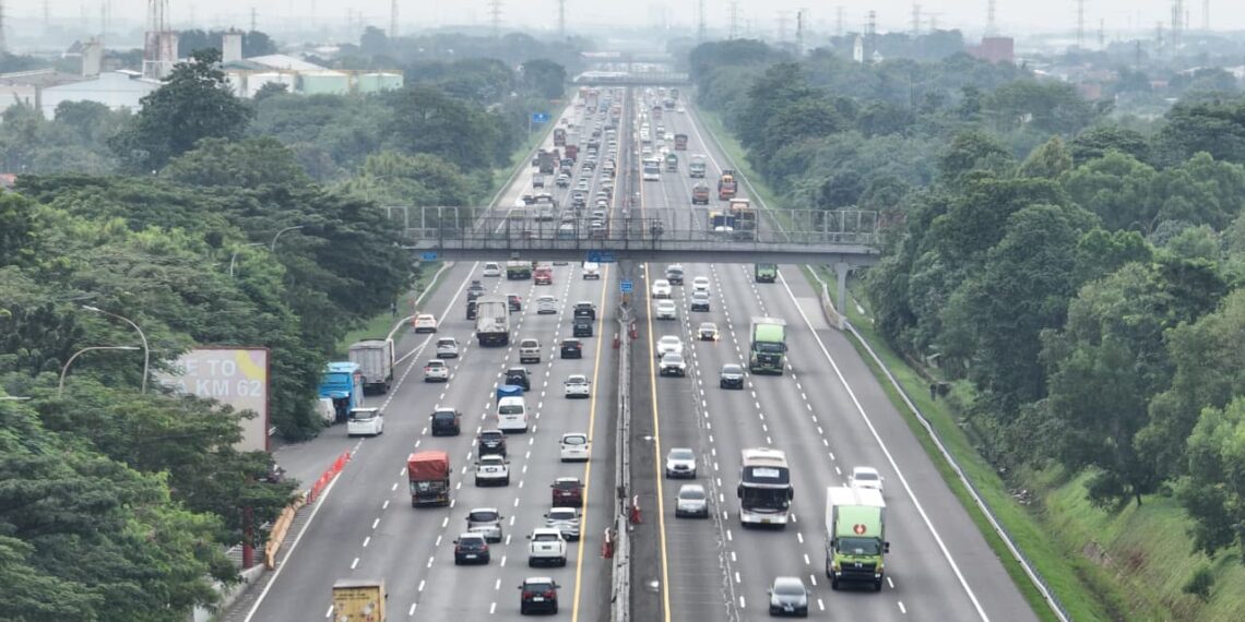 Jalan tol Jasa Marga saat libur panjang Kenaikan Yesus Kristus.(Foto: Humas Jasa Marga)