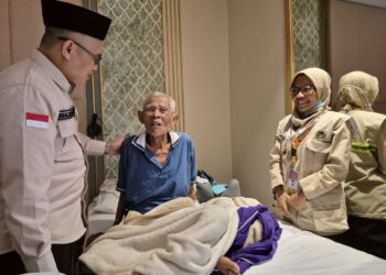 Mardijiyono, salah satu calon jemaah haji tertua di musim haji 2026.(Foto: Humas Kemenag)