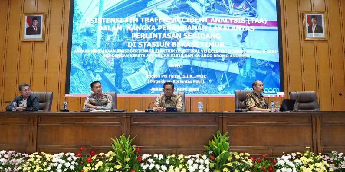 Forum bertajuk “Kecelakaan Kereta Bekasi Timur: Momentum Evaluasi Kebijakan Transportasi Nasional”.(Foto: Dok. Korlantas Polri)