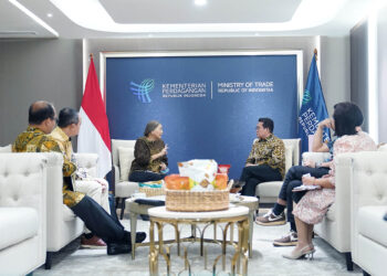 Menteri Perdagangan, Budi Santoso menerima kunjungan Ketua Umum Asosiasi Garment dan Textile Indonesia (AGTI), Anne Patricia Sutanto di Kantor Kementerian Perdagangan, Jakarta, Selasa (5 Mei 2026).(Foto: Humas Kemendag)