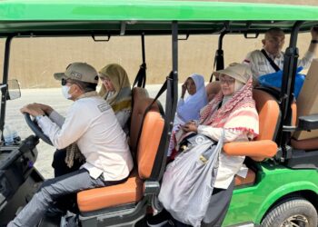 Unit mobile golfcar disediakan Kemenhaj untuk melayani jemaah selama haji.(Foto: Kemenhaj)