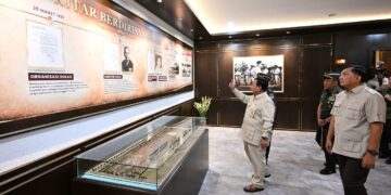 Presiden Prabowo Subianto meresmikan renovasi Museum dan Perpustakaan Sekolah Staf dan Komando Angkatan Darat (Seskoad) di Kota Bandung.(FOTO: Setneg)