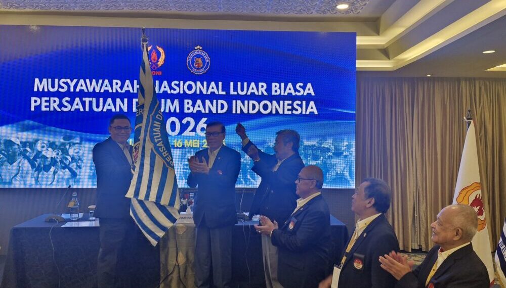 Letjen TNI Robi Herbawan resmi terpilih secara aklamasi sebagai Ketua Umum (Ketum) Pengurus Besar Persatuan Drum Band Indonesia (PB. PDBI) masa bakti 2026-2030.(Foto: KONI Pusat)