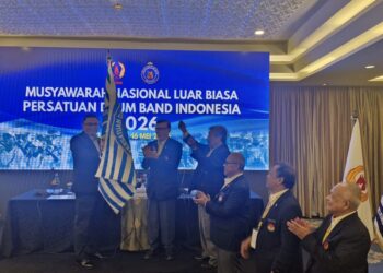 Letjen TNI Robi Herbawan resmi terpilih secara aklamasi sebagai Ketua Umum (Ketum) Pengurus Besar Persatuan Drum Band Indonesia (PB. PDBI) masa bakti 2026-2030.(Foto: KONI Pusat)