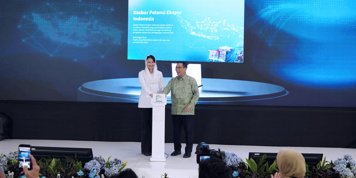 Wakil Menteri Perdagangan, Dyah Roro Esti saat peluncuran Dasbor Potensi Ekspor Indonesia yang diselenggarakan oleh Kementerian Perencanaan Pembangunan Nasional/Badan Perencanaan Pembangunan Nasional (Bappenas) di Jakarta, Senin (25 Mei).(Foto: Humas Kemendag)