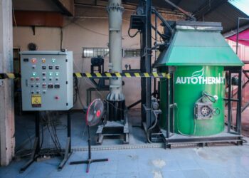 Pengelolaan sampah Autothermix.(Foto: Humas Pemkot Bandung)