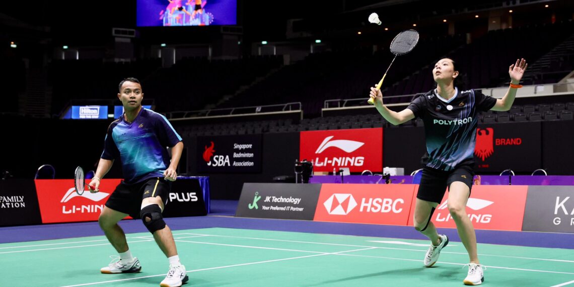 Pasangan ganda campuran Rehan Naufal Kusharjanto/Gloria Emanuelle Widjaja.(Foto: Humas PBSI),Singapore Open