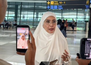 Anggota Tim Pengawas Haji DPR RI, Rieke Diah Pitaloka saat ditemui di Bandara Soekarno Hatta, Jakarta, Senin (18/5/2026). (Foto: Andri/Sari/dpr.go.id)