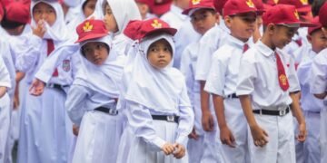 Siswa sekolah di Kota Bandung saat upacara.(Foto: Humas Pemkot Bandung)