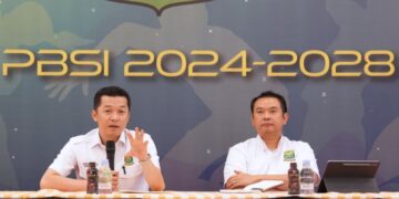 Pengurus PBSI menyampaikan permohonan maaf atas hasil minor tim bulutangkis di Thomas Cup 2026. Evaluasi akan dilakukan secara menyeluruh demi atlet bisa bangkit dari kegagalan pada ajang tersebut. (foto:Herry/kemenpora.go.id)