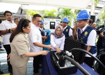 Menteri Perdagangan Budi Santoso meluncurkan Layanan Persetujuan Tipe, Tera, dan Tera Ulang Alat Ukur Pengisi Daya Kendaraan Listrik di Kantor Kementerian Perdagangan, Jakarta, Senin 25 Mei 2026.(Foto: Humas Kemendag)