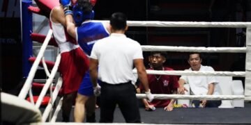 Wamenpora RI Taufik Hidayat mengapresiasi ajang Tinju antar Pelajar Arena Selatan tahun 2026 menjadi wadah pelajar berkembang melalui olahraga. (foto:raiky/kemenpora.go.id)
