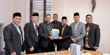 UMY atau Universitas Muhammadiyah Yogyakarta dan Dikasteri Vatikan menyepakati kerja sama di bidang pendidikan.(Foto: Kemlu)