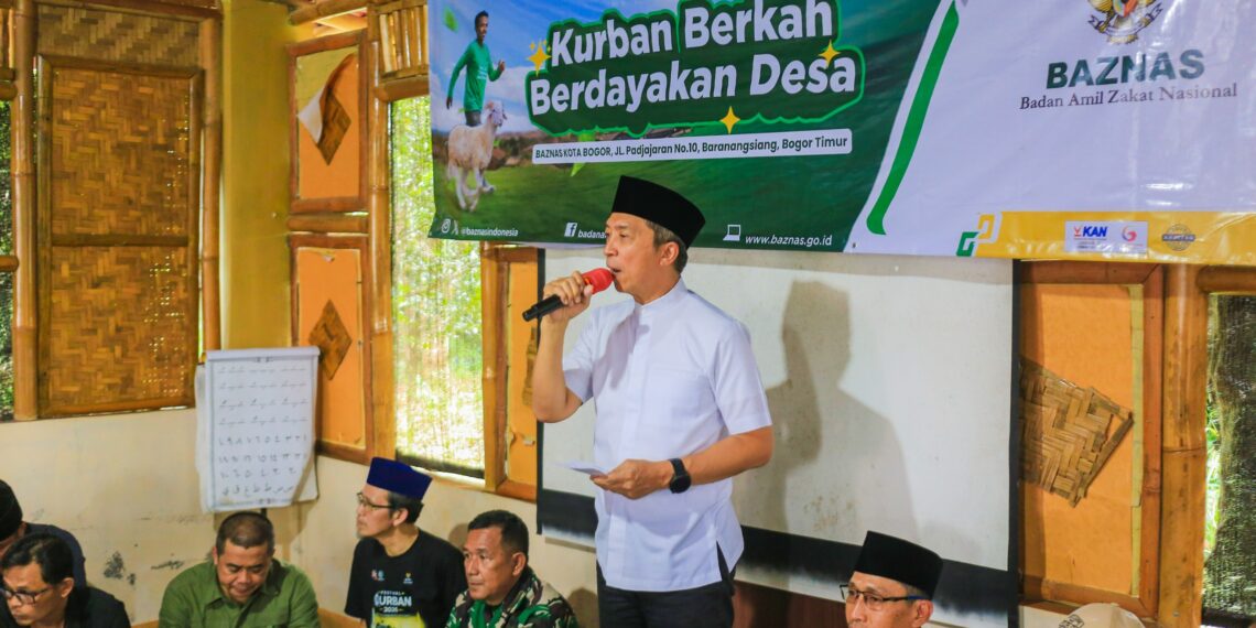Wali Kota Bogor, Dedie A. Rachim menyebutkan jumlah hewan kurban naik dari tahun sebelumnya.(Foto: Humas Pemkot Bogor)