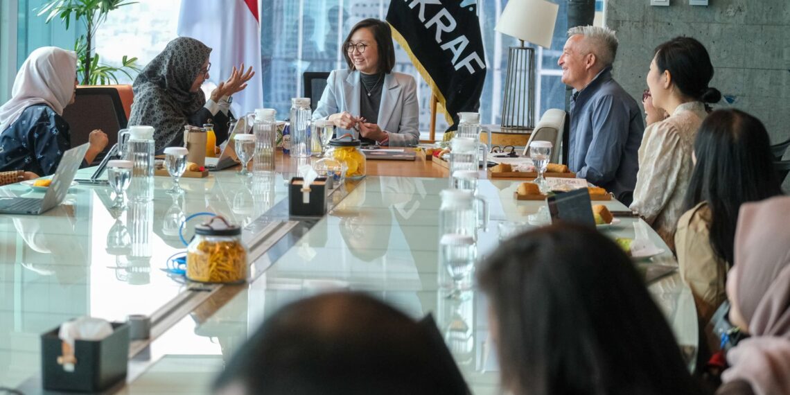 Wakil Menteri Ekonomi Kreatif, Irene Umar, menerima audiensi World Dance Crew Championships (WDCC) bersama Suwe Ora Jamu, Jakarta, Rabu (20/5/2026).(Foto: Humas Kemenekraf)