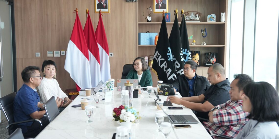 Wamenekraf Irene Umar bertemu CEO The Elite Indonesia, Gatot Mulyartho dan jajarannya di kantor Kementerian Ekraf, Rabu 13 Mei 2026.(Foto: Humas Kemenekraf)