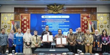 bank bjb dan PT Pupuk Sriwidjaja Palembang (PUSRI) menandatangani Nota Kesepahaman (MoU) kerja sama strategis.(Foto: Istimewa)