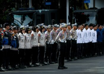 Apel gabungan di Balai Kota Bandung. Salah satunya untuk mencegah aksi begal dan kejahatan lain yang dinilai kian marak.(Foto: Humas Pemkot Bandung)