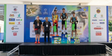 Atlet Triathlon Indonesia sabet medali emas dan perak di Asia Triathlon Junior Cup 2026 Tirto Prima Putra 13/06/2026.(Foto: KONI Pusat)