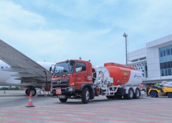 BBM Avtur pesawat terbang. PT Pertamina Patra Niaga melakukan penyesuaian harga Avtur domestik yang berlaku efektif mulai 1 Juni 2026.(Foto: Istimewa)