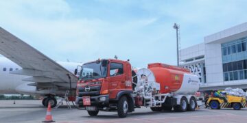 BBM Avtur pesawat terbang. PT Pertamina Patra Niaga melakukan penyesuaian harga Avtur domestik yang berlaku efektif mulai 1 Juni 2026.(Foto: Istimewa)
