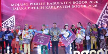 Bupati Bogor Rudy Susmanto di acara Grand Final Pasanggiri Mojang Jajaka Kabupaten Bogor Tahun 2026, di Auditorium Sekretariat Daerah, Jumat (26/6).(Foto: Humas Pemkab Bogor)