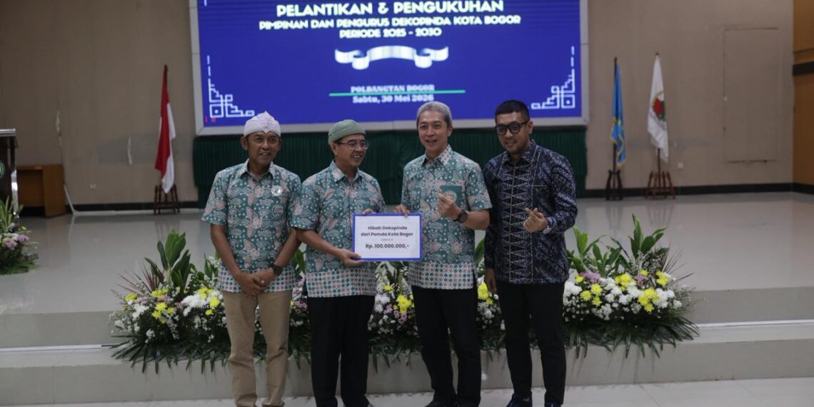 Wali Kota Bogor, Dedie A. Rachim, menghadiri Pelantikan dan Pengukuhan Pimpinan serta Pengurus Dewan Koperasi Indonesia Daerah (Dekopinda) Kota Bogor periode 2025–2030.(Foto: Humas Pemkot Bogor)