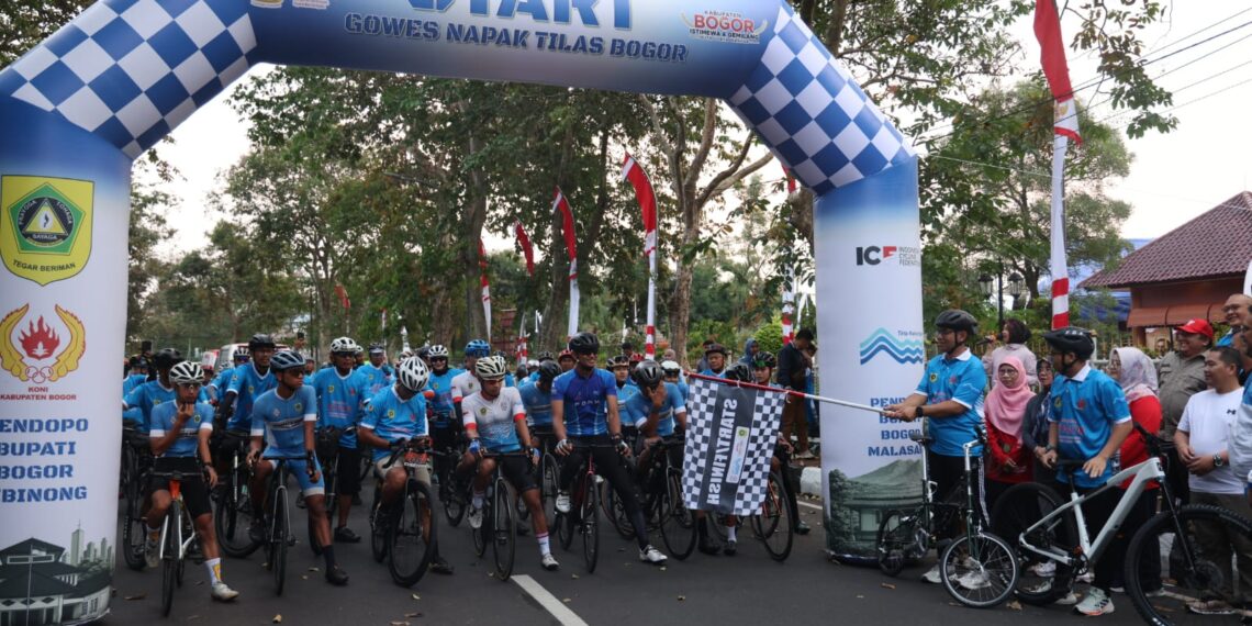 Gowes Napak Tilas Bogor.(Foto: Humas Pemkab Bogor)