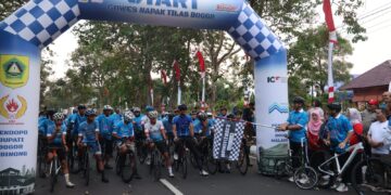 Gowes Napak Tilas Bogor.(Foto: Humas Pemkab Bogor)
