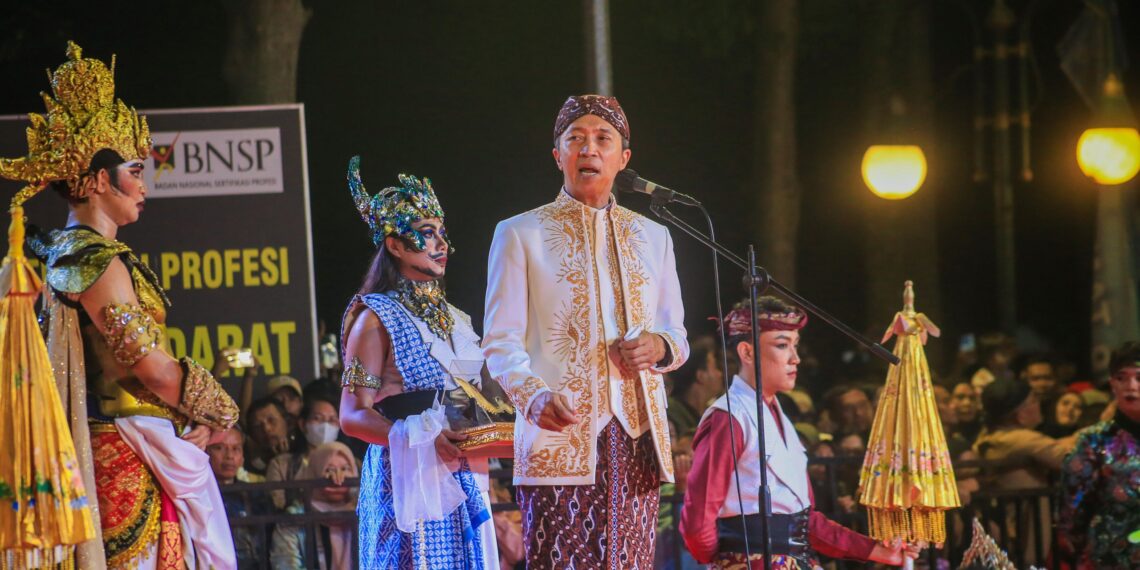 Wali Kota Bogor, Dedie A. Rachim di puncak peringatan Hari Jadi Bogor (HJB) ke-544.(Foto: Humas Pemkot Bogor)