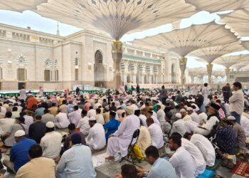 Jamaah haji di Masjid Nabawi Madinah.(Foto: Dok. Humas Kemenhaj)