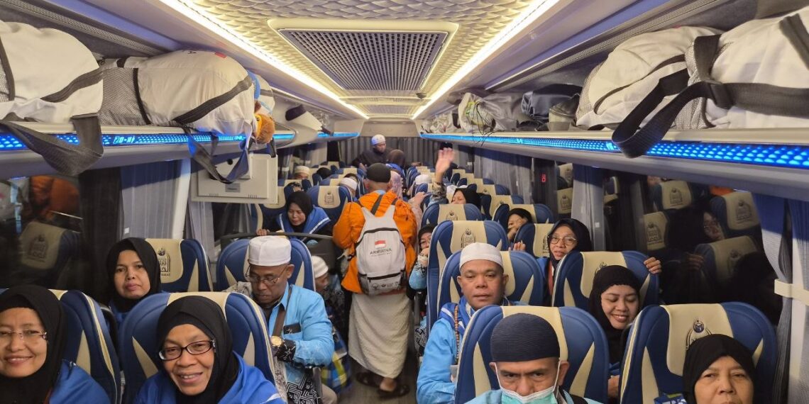 Jemaah haji Indonesia bersiap pulang ke Tanah Air.(Foto: Humas Kemenhaj)