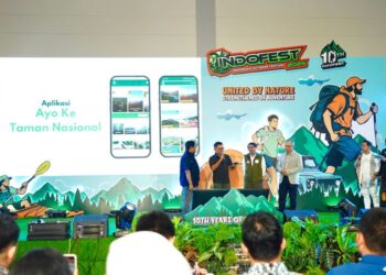 Kemenhut meluncurkan aplikasi e-ticketing: Ayo Ke Taman Nasional.(Foto: Humas Kemenhut)
