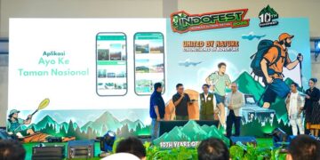 Kemenhut meluncurkan aplikasi e-ticketing: Ayo Ke Taman Nasional.(Foto: Humas Kemenhut)