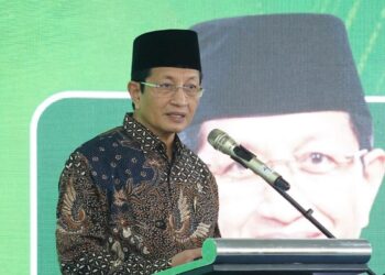 Menteri Agama Nasaruddin Umar mengatakan insentif guru madrasah non ASN akan mulai cair pada akhir Juni 2026.(Foto: Humas Kemenhaj)