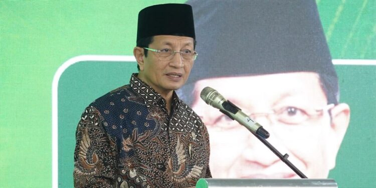 Menteri Agama Nasaruddin Umar mengatakan insentif guru madrasah non ASN akan mulai cair pada akhir Juni 2026.(Foto: Humas Kemenhaj)