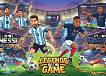 Messi Vs Mbappe: Top Skor Piala Dunia Sepanjang Masa.(Image dibuat dengan AI)