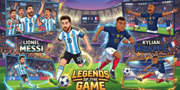 Messi Vs Mbappe: Top Skor Piala Dunia Sepanjang Masa.(Image dibuat dengan AI)