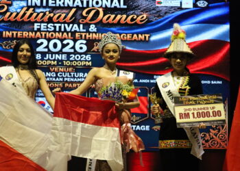Alisya Ziliana, mahasiswi berusia 20 tahun asal Karawang meraih Miss International Ethnic Pageant 2026 di Sabah.(Foto: Dok. Kemlu)