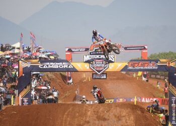 Kejuaraan Nasional (Kejurnas) Motocross Seri 3 Kapolres Cup memperingati HUT ke-80 Bhayangkara.(Foto: Humas Pemkab Sumedang)
