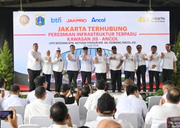 Peresmian Stasiun Kereta Api JIS.(Foto: Dok. Kemenhub)