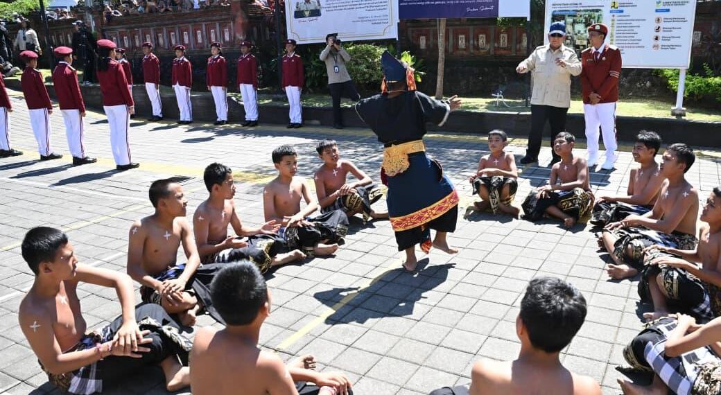Presiden Prabowo Subianto di SRMP Tabanan Bali.(Foto: Dok. Setneg)
