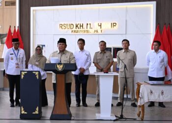 Presiden resmikan RSUD K.H. Muhammad Thohir Krui.(Foto: Dok. Sekretariat Negara)