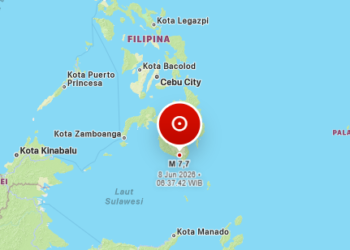Gempa Sulut - Filipna.(Image: BMKG)