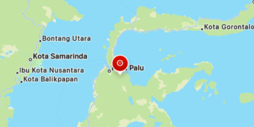 Gempa bumi berkekuatan cukup besar mengguncang wilayah Sulawesi Tengah pada Selasa (16/6/2026) pagi. (Image" BMKG)